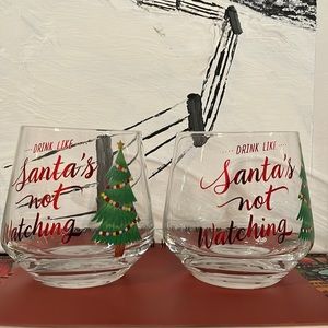 Christmas Stemless Glasses